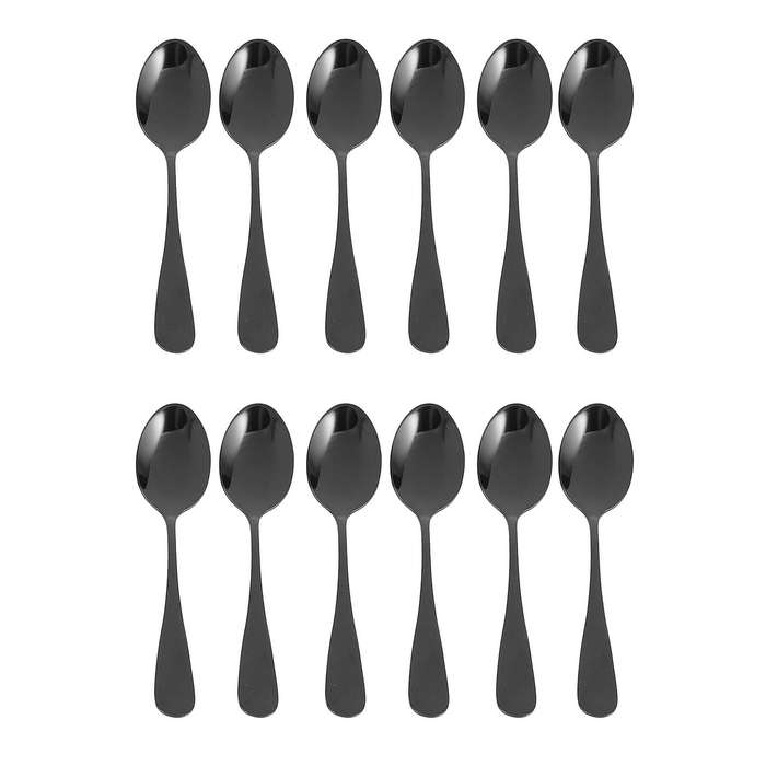 Cuilleres A Cafe Noires Cuilleres , Lot De 6 (cuilleres A Cafe Noir)