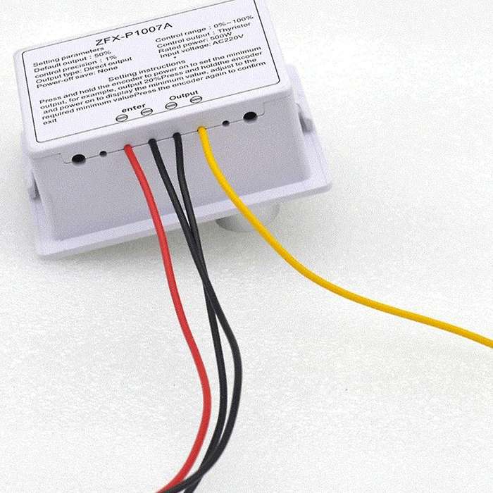 Zfx-p1007a Digital Display Speed Controller Waterproof 500w Ac 220v