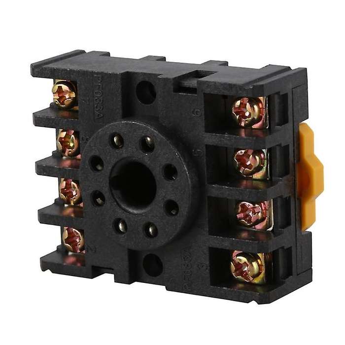 3x Mk2p-i Clear Shell Dpdt Ac220v Coil Power Relay Socket Base