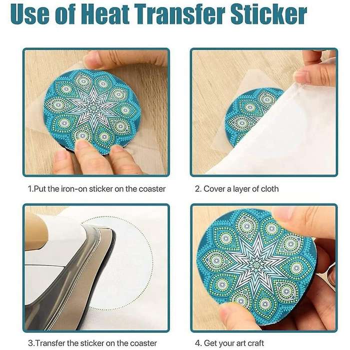 35pcs Round Sublimation Blank Coasters Sublimation Blank Cup Mat