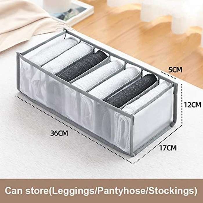 5 Pcs Wardrobe Clothes Organizer Portable Storage Baskets,folding