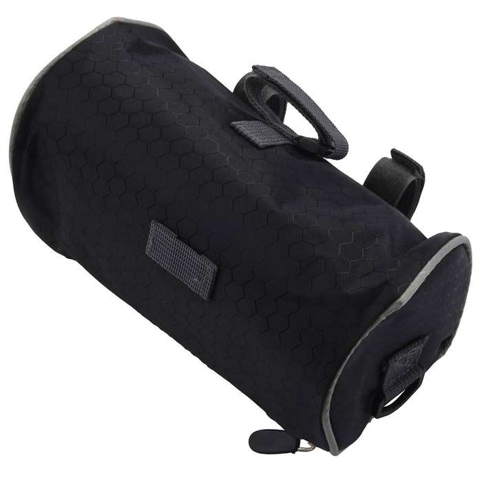 2x Bicycle Handlebar Bike Press Screen Mobile Phone Bag (black)