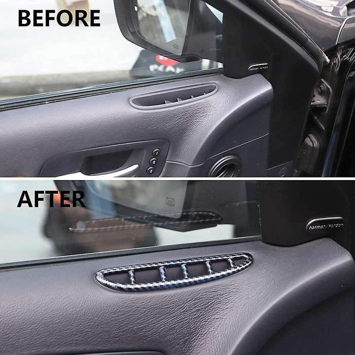 Car Air Vent Panel Cover Kit for Chrysler 300c, Abs Carbon Fiber