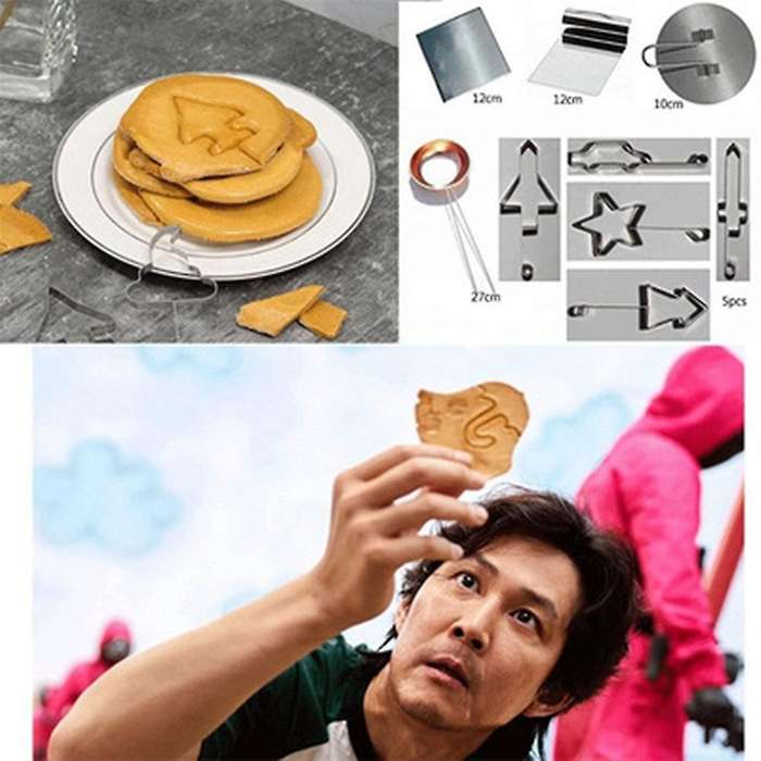 Squid Game Korean Sugar Candy Making Tools Set for Ppopgi Making