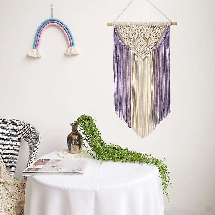 Macrame Wall Hanging Boho Home Chic Bohemian Geometric Art Decor