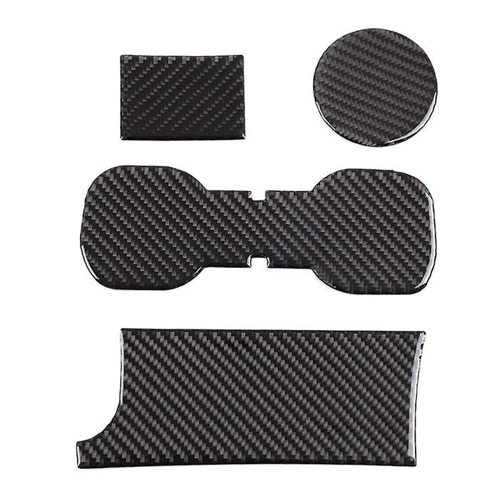 Car Carbon Fiber Water Cup Holder Insert Slot Mat for Toyota Tacoma