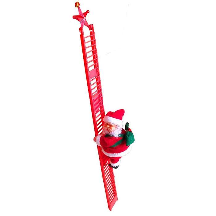 Santa Claus Climbing Ladder Glowing Claus Kid Toy Children Gifts