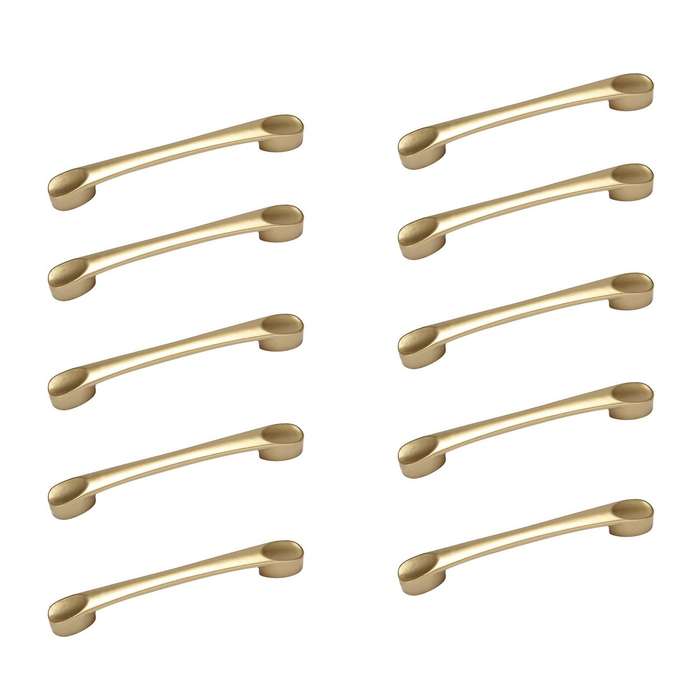 Cabinet Arch Pull,gold Furniture Handle, 96mm Screwhole Distance
