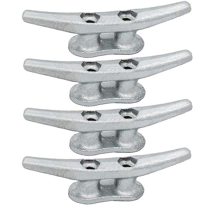 4pack 4 Inch Galvanized Iron Dock Cleat,rope Cleat,anchor Line