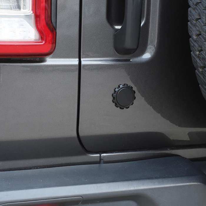 Door Lock Cover Trim for Jeep Wrangler Tj Jk Jku Jl, Abs Matte Black