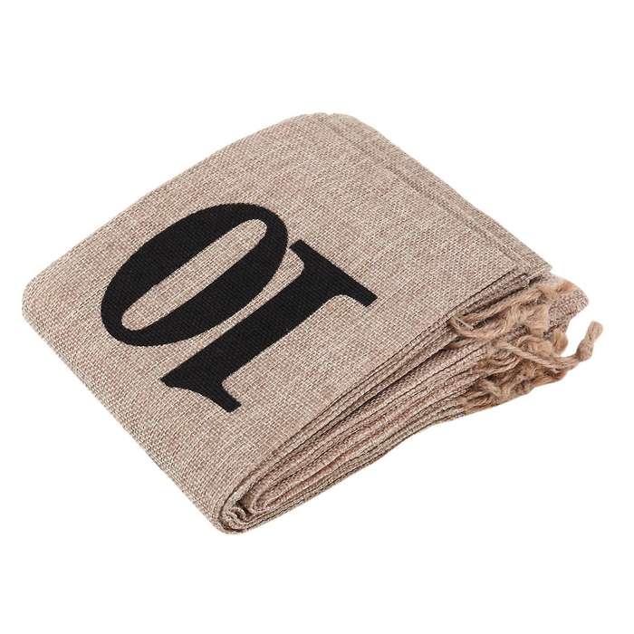 Jute Wine Bags, 1/4 Inches Hessian Numbered Wine Bottle Gift Bags