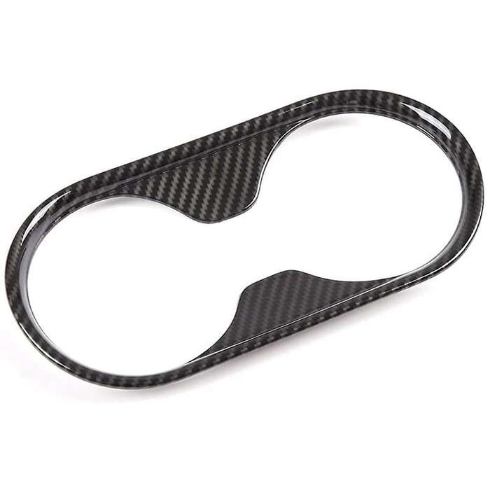 For Ford Ranger Everest 2015+ Car Water Cup Holder Cover,carbon Fiber