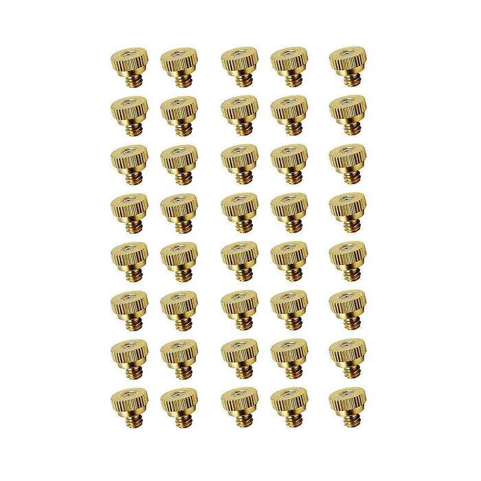 40pack Low Pressure Atomizing Mist Nozzle,0.016 Inch Orifice(0.4mm)