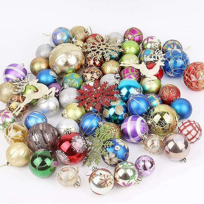 1 Set Christmas Balls for Xmas Christmas Tree Decor Set for New Year