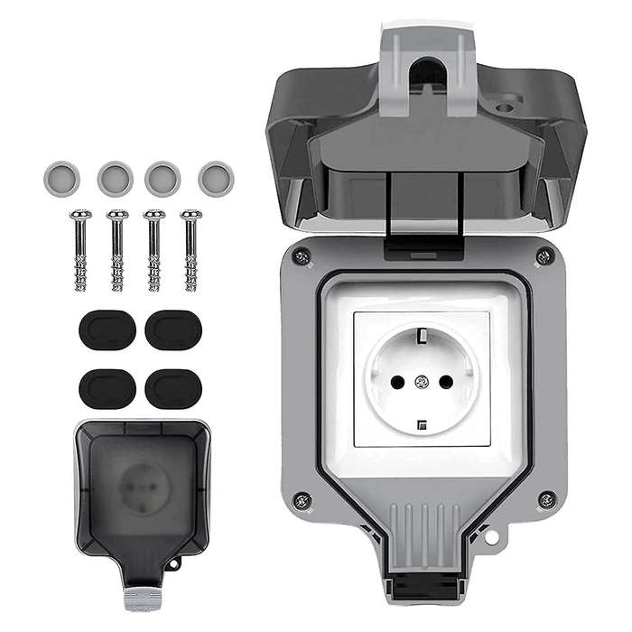 Outdoor Socket Weatherproof Outdoor Wall Socket Eu Plug A