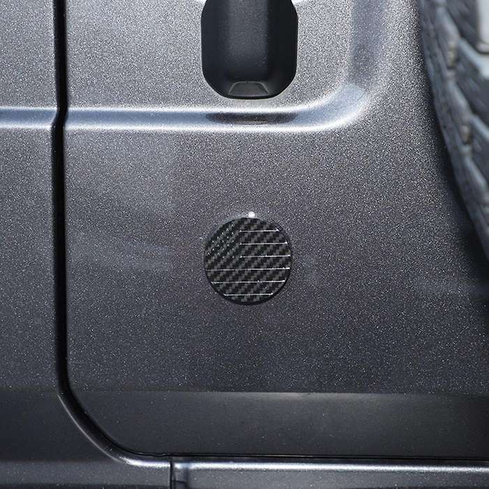 Exterior Door Key Jack Trim Cover Abs Carbon Fiber