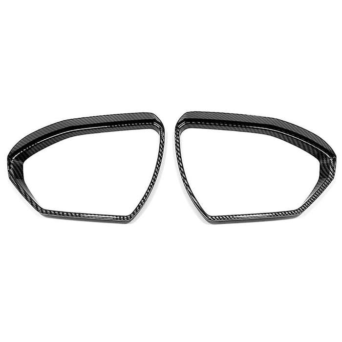 Car Side Rearview Mirror Rain Eyebrow Cover Trim Shade, Carbon Fiber