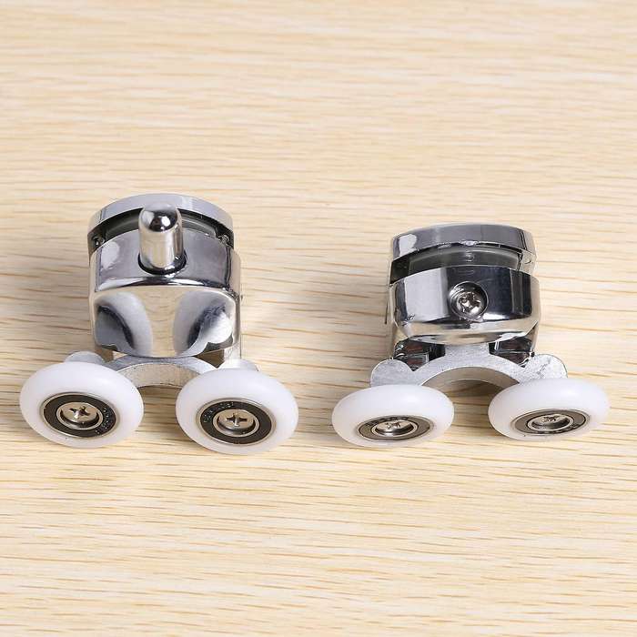 8pcs/set Shower Door Rollers Runner 23mm Zinc Alloy Double-wheels