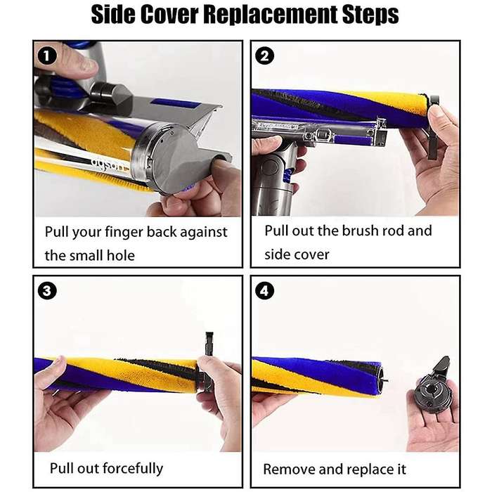 Roller Brush Bar End Cap Cover for Dyson Digital Slim,v8 Slim Cleaner