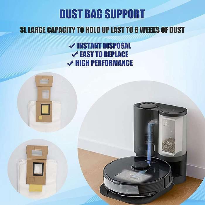 10pcs Large Capacity Dust Bags for Xiaomi Roborock Model S7 S7+