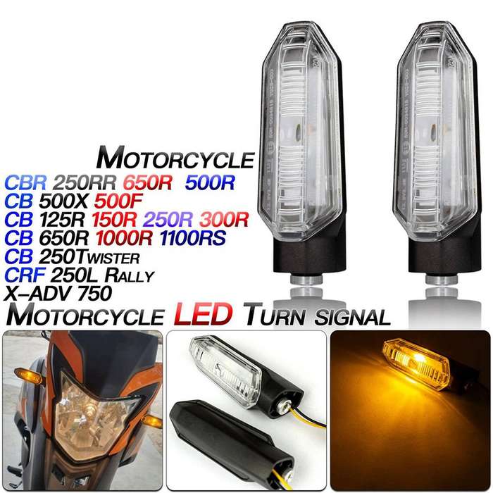 4x Motorcycle Led Turn Lights Indicator for Honda Cb125/cbr650r/cbf