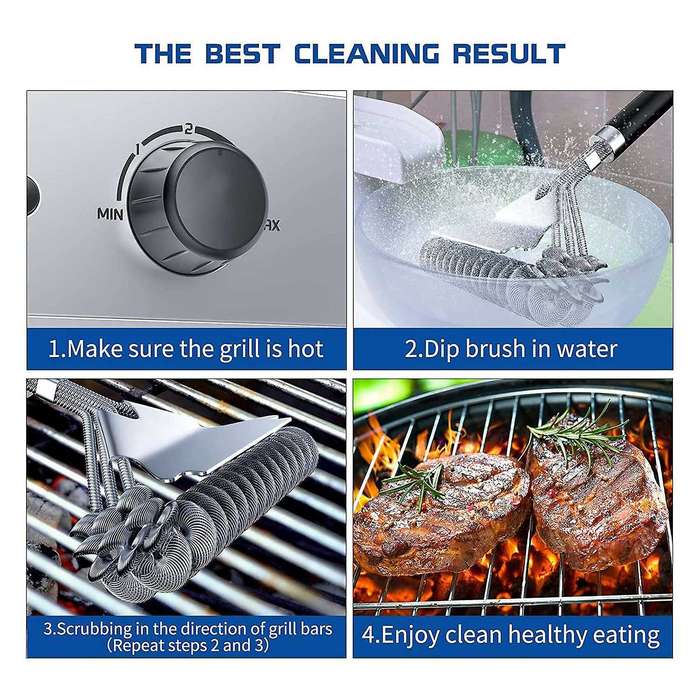 Grill Brush and Scraper Bristle Free, Bbq Accessories Grill Brush