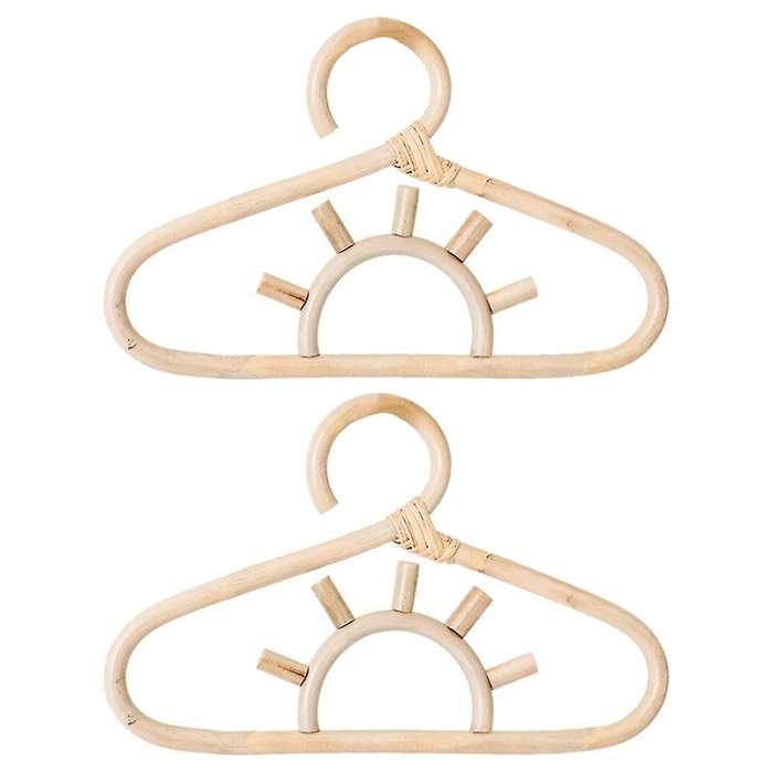 Rattan Wall Hooks Kids Garments Organizer Rack Clothes Hat Hanging