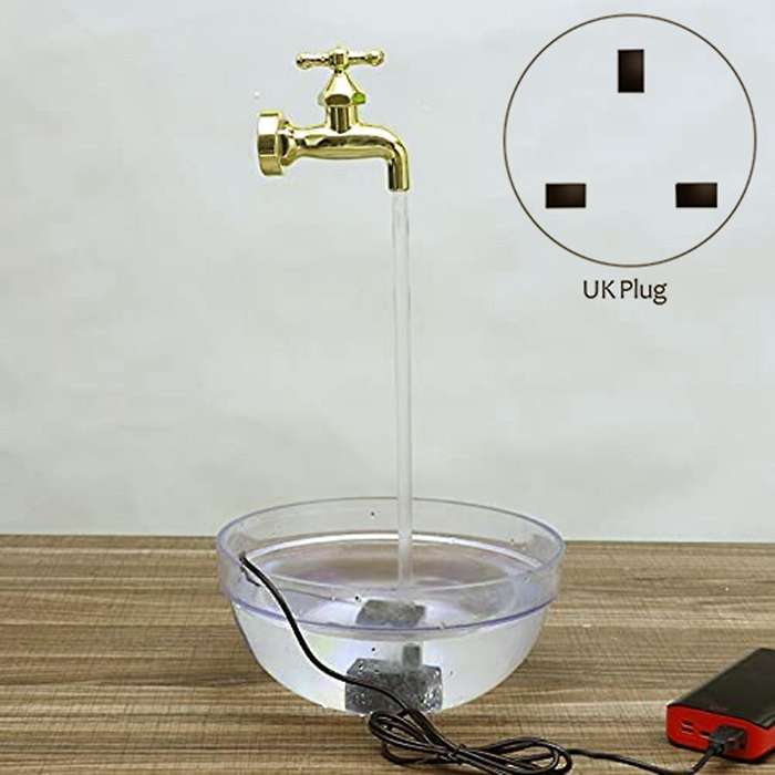 Invisible Flowing Spout Watering Can Floating Faucet Kits -uk Plug