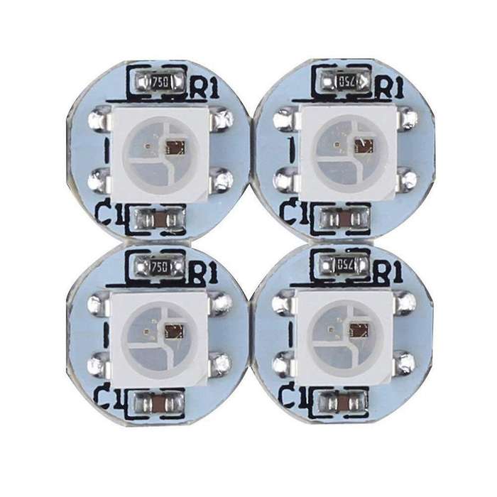 100 Pieces Ws2812b Ws2812 Led Chip & Heatsink 5v 5050 Rgb Ic (white)