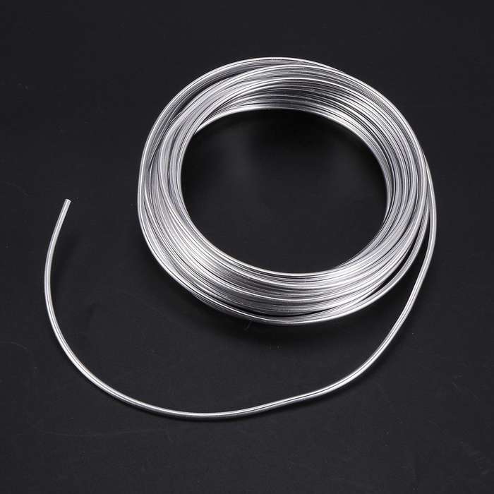 3mm Aluminium Wire 10m Craft Silver Wire Clay Bonsai and Model