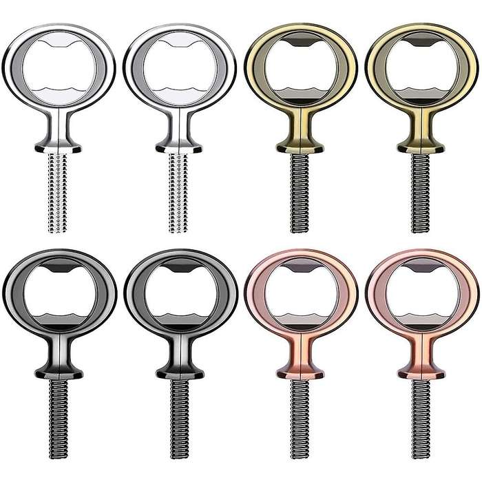 Bottle Opener Blank Metal Craft Beer Bottle Opener Inserts Kit 8pcs
