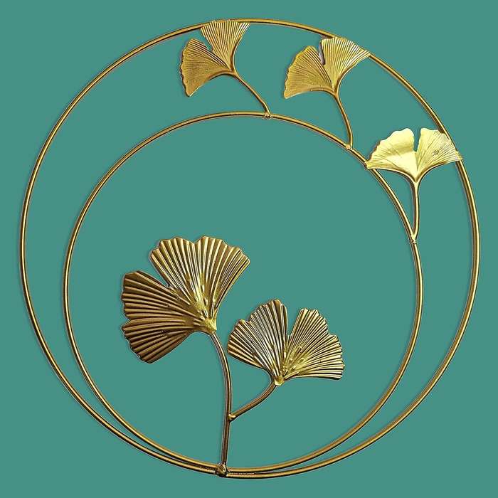 Gold Ginkgo,maple,monstera Leaf Wall Decor,for Bedroom Hotel Decor