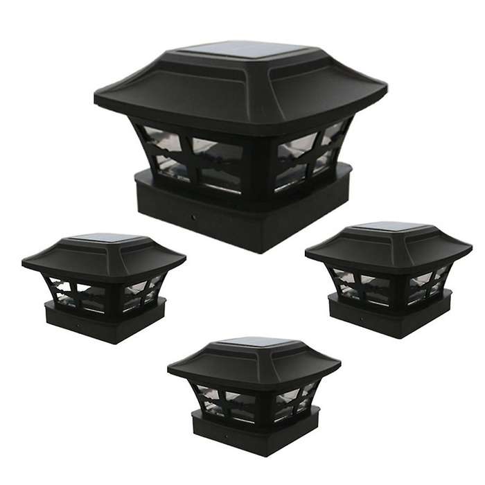 Outdoor Post Solar Lights for 4x4 Inch Wooden Posts Warm White