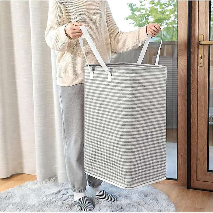 Laundry Baskets, Freestanding Laundry Hamper with Long Navy