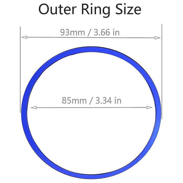 For Toyota Tacoma A/c Vent Ring Outer Trim Decoration Covers Blue