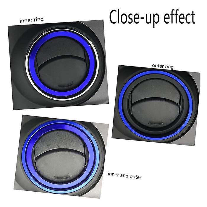 For Toyota Tacoma A/c Vent Ring Outer Trim Decoration Covers Blue