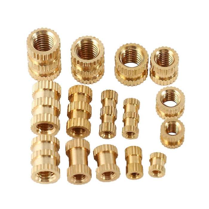 M2 M3 M4 M5 Female Thread Knurled Brass Embedment Nut for 3d Printing