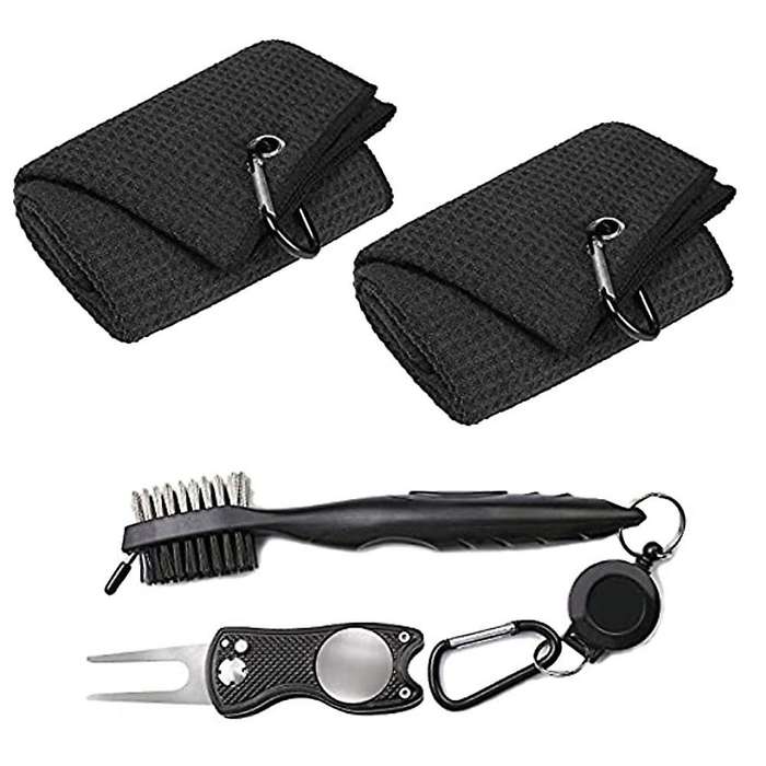 Golf Towel Set Microfiber 16x24 Inch Tri-fold Golf Towel