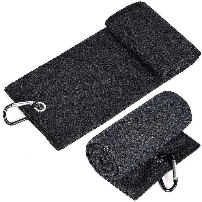 Golf Towel Set Microfiber 16x24 Inch Tri-fold Golf Towel