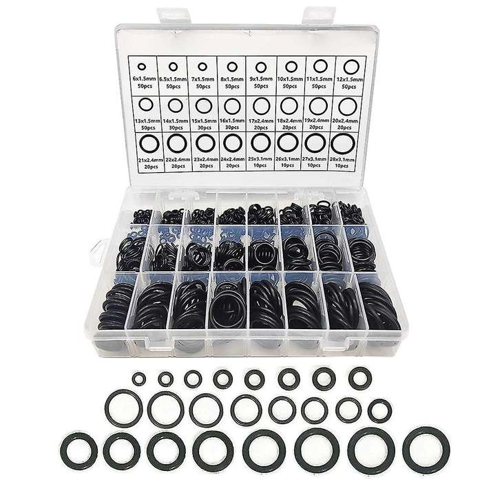 740pcs Rubber O Ring Assortment Kits for Automotive Repair, Faucet