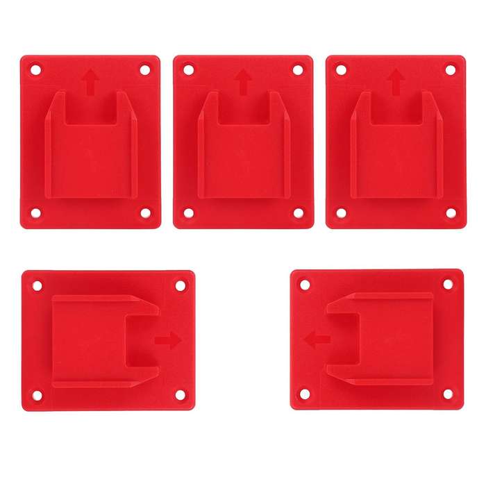 5pcs Abs Plastic Tool Holder for Dewalt 20v Drill Mount Screws, Red