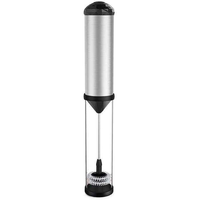 Milk Frother Handheld, Frother Single and Double Spring Whisk Head
