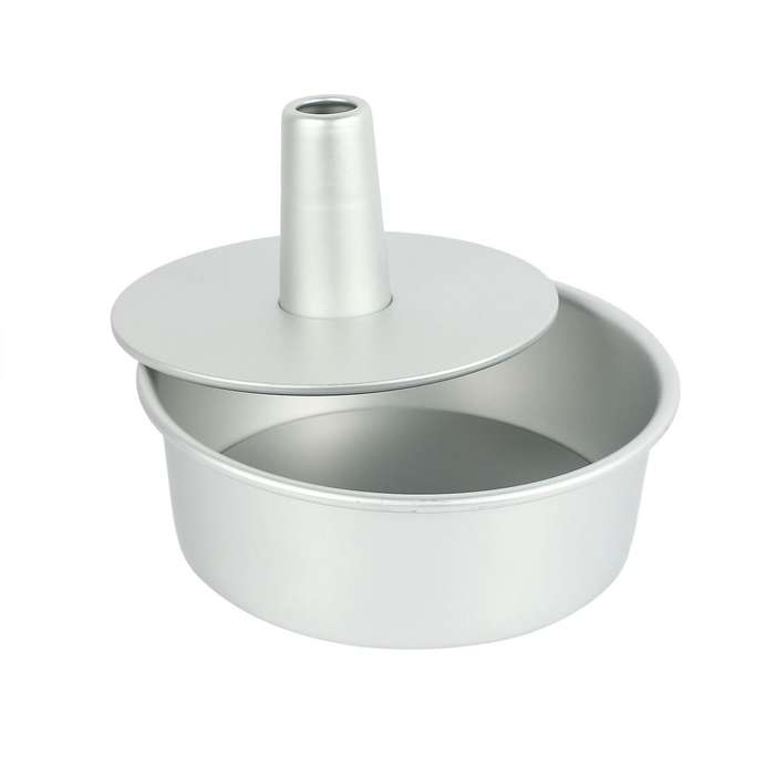 8 Inch Aluminum Alloy Round Chiffon Cake Pan Mold Diy Tools