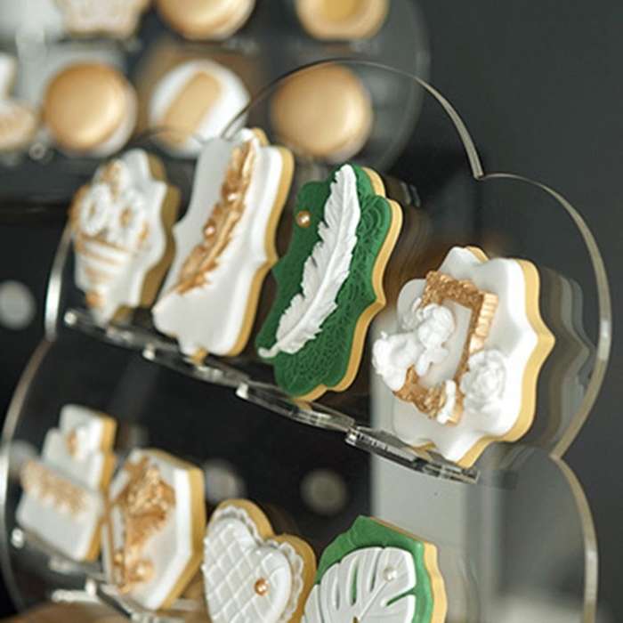 1pc Clear Cloud Acrylic Cupcake Donuts Holder Biscuits Display Rack S