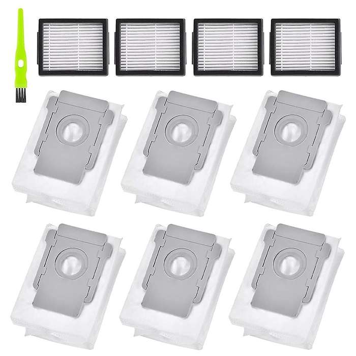 6 Vacuum Cleaner Bags + 4 Hepa Filters, for Compatible