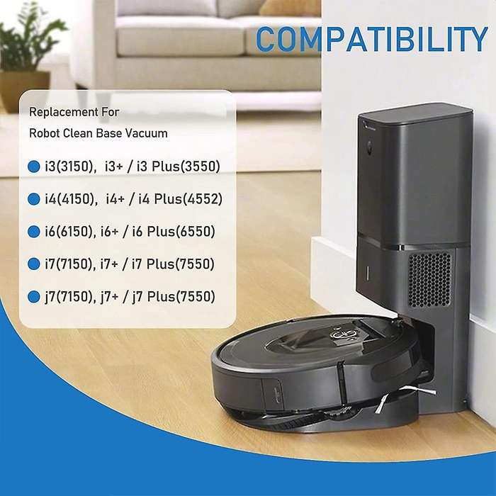 6 Vacuum Cleaner Bags + 4 Hepa Filters, for Compatible