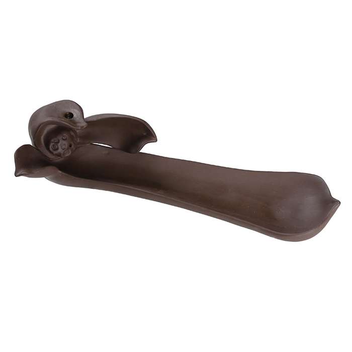 Ceramic Backflow Incense Burner Lotus Leaf Office Home Decoration