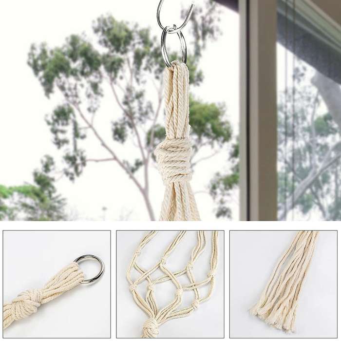 Hanging Baskets, Cotton Rope Hanging Basket, Hanging Pot for Plants