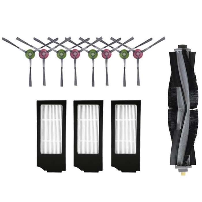 For Ecovacs Deebot X1 Turbo Main Brush Side Brush Hepa Filter 12pcs