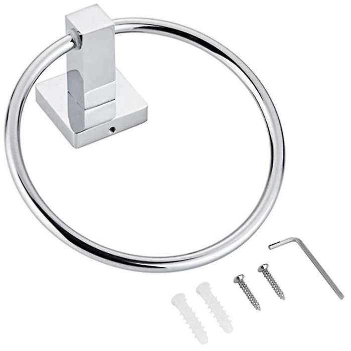 Stainless Steel Towel Ring and Toilet Roll Holder Set